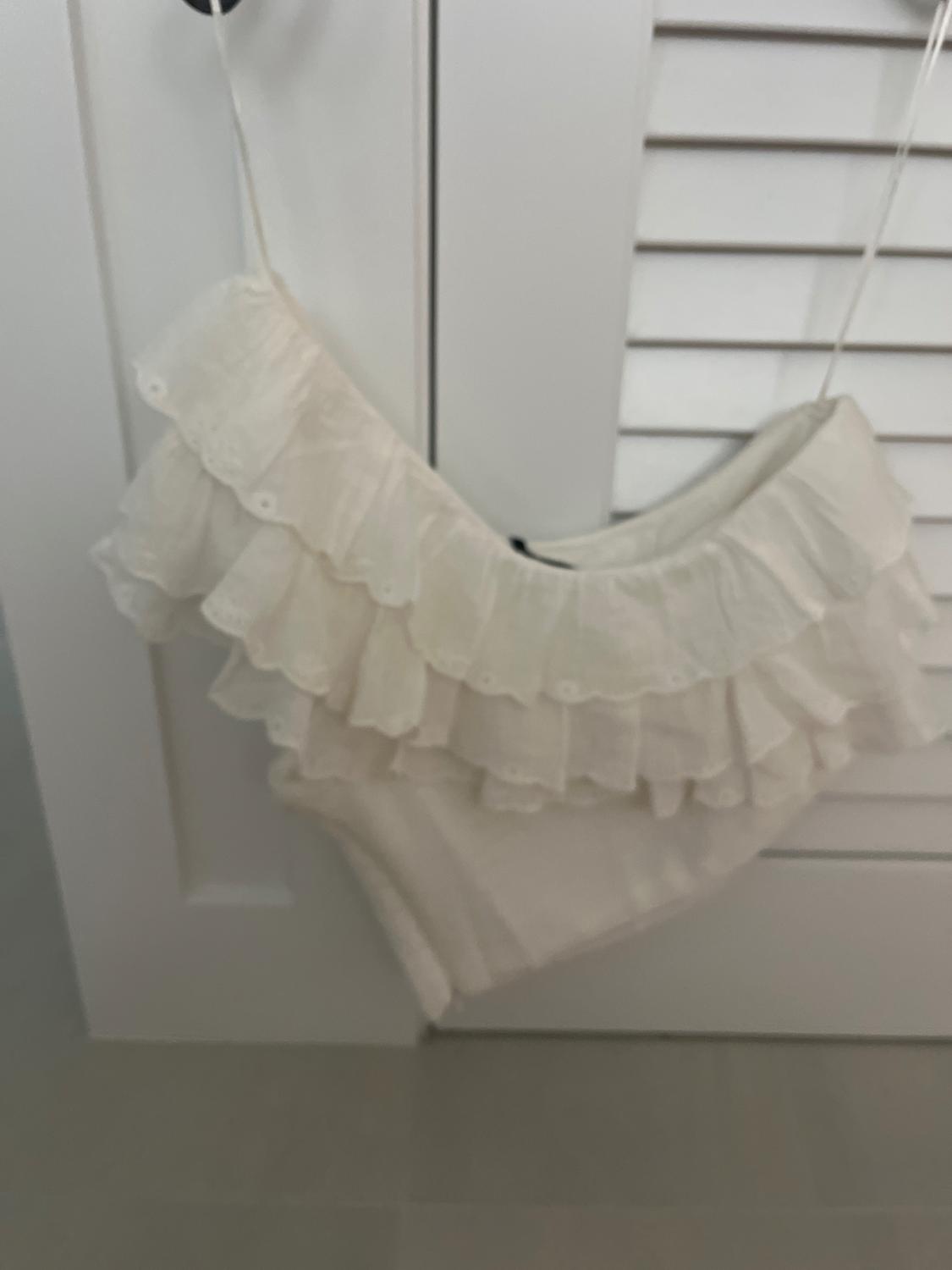 ASYMMETRIC RUFFLED GAUZE TOP - Image 2