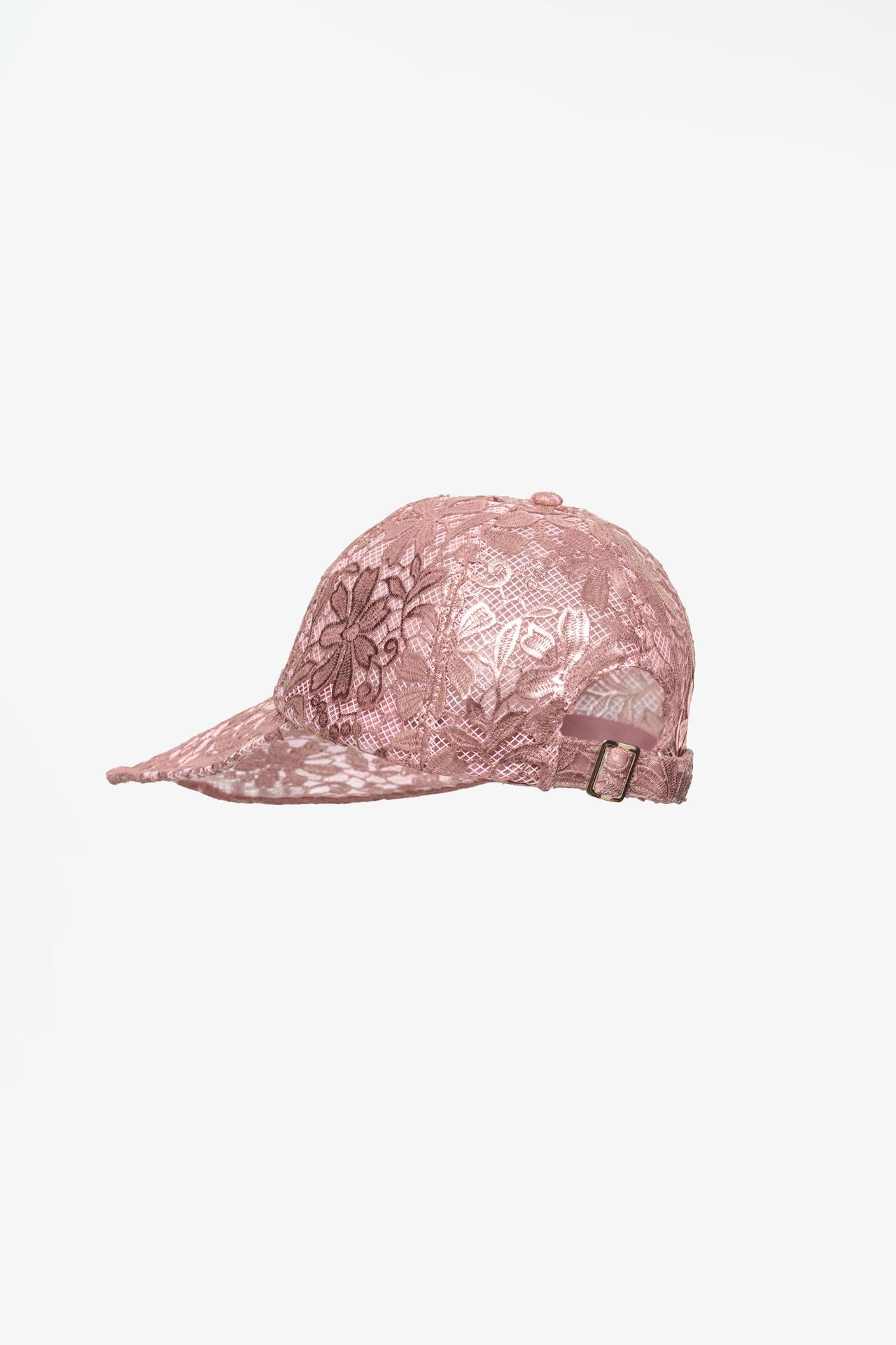 LIMITED EDITION LACE FLOWER CAP — Pink