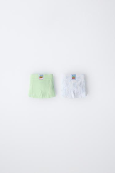 2-6 YEARS / TWO-PACK OF TOY STORY © DISNEY PIXAR BOXERS - Green / Ecru by Zara
