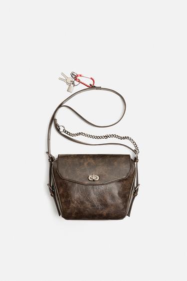 CHAIN CROSSBODY BAG - Brown by Zara