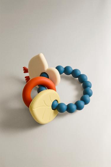 CHILDREN’S SILICONE CHICK TEETHER - Blue by Zara - Image 1