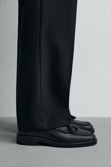 Zara DRESS PENNY LOAFERS - Black - Image 0