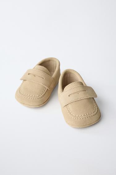 LEATHER LOAFERS - Sand Brown by Zara - Image 2