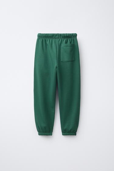 ENSEMBLE DE JOGGING AVEC SWEAT ET JOGGER À INSCRIPTION BRODÉE - Vert de Zara - Image 4