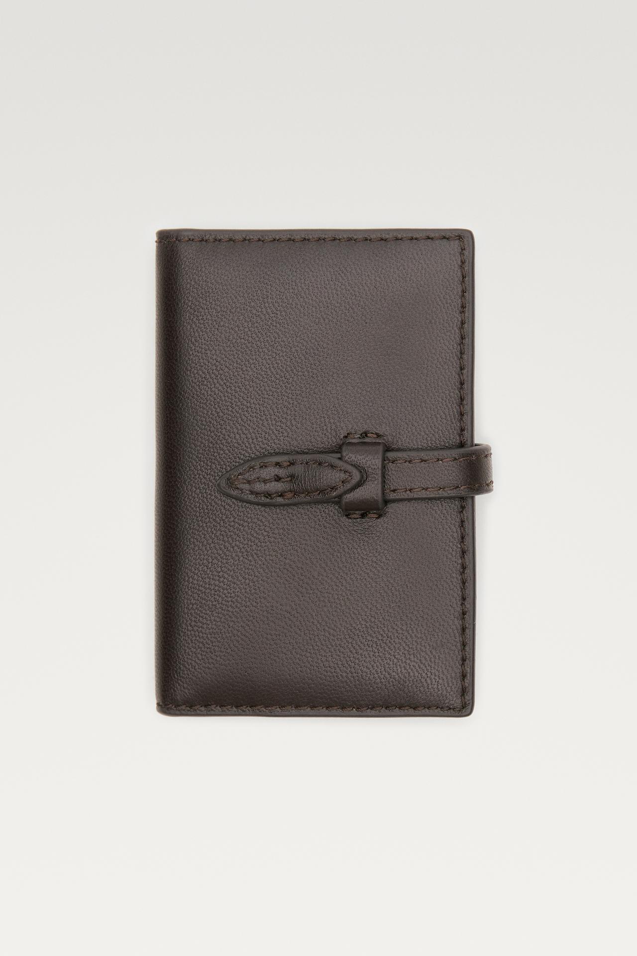 Nappa leather wallet — Brown