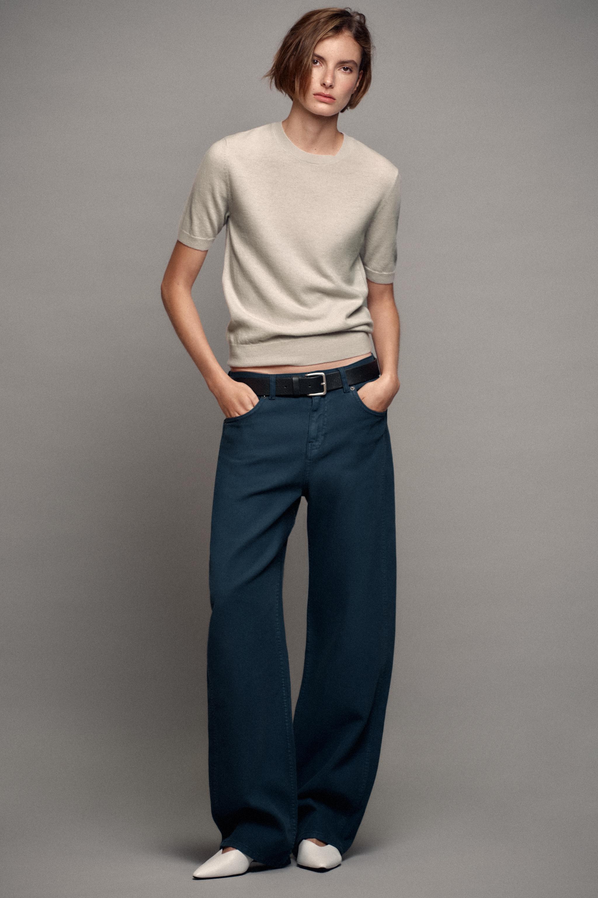 100% WOOL SHORT SLEEVE JUMPER