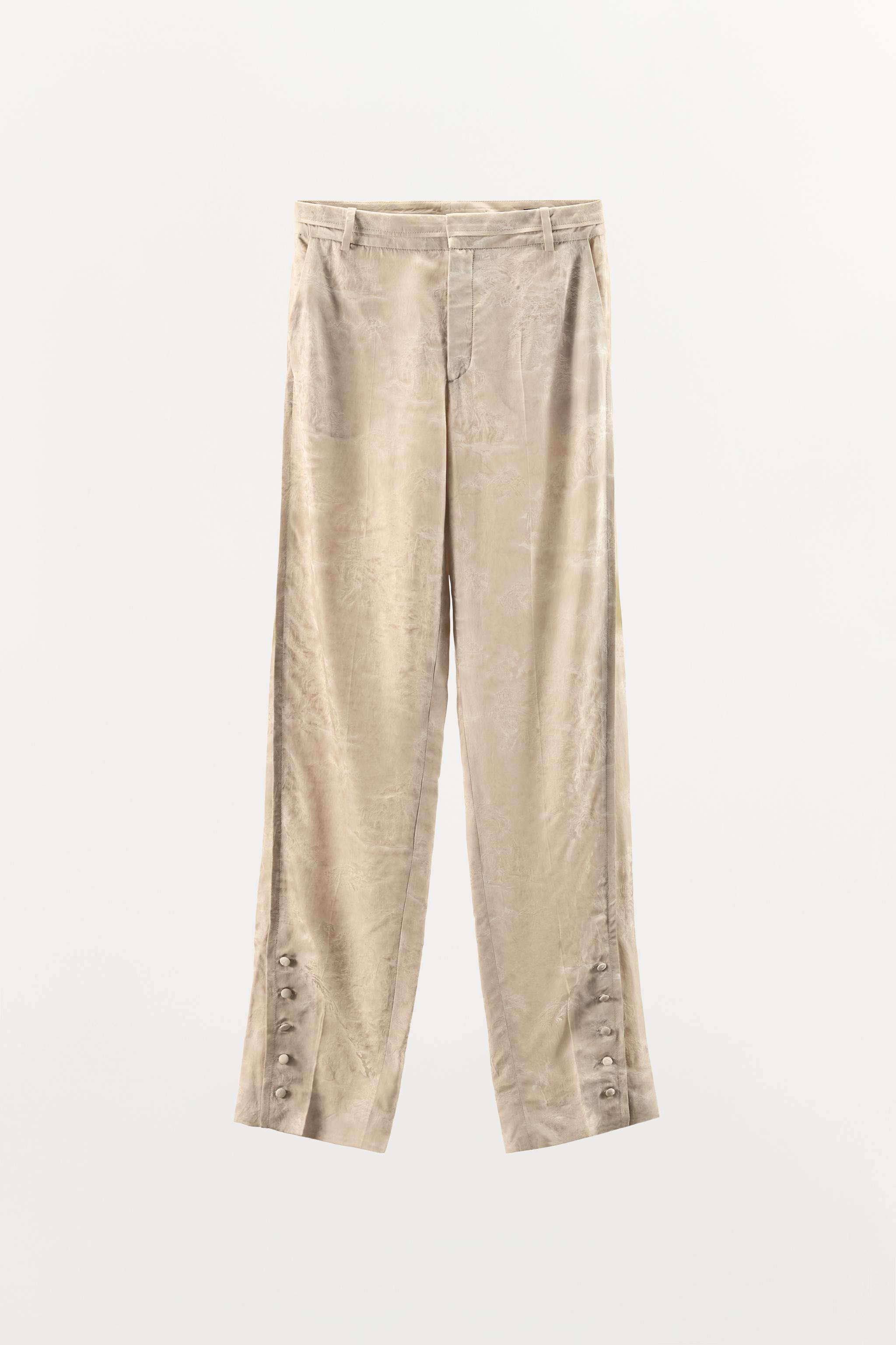 ZW COLLECTION LIMITED EDITION JACQUARD BUTTON PANTS