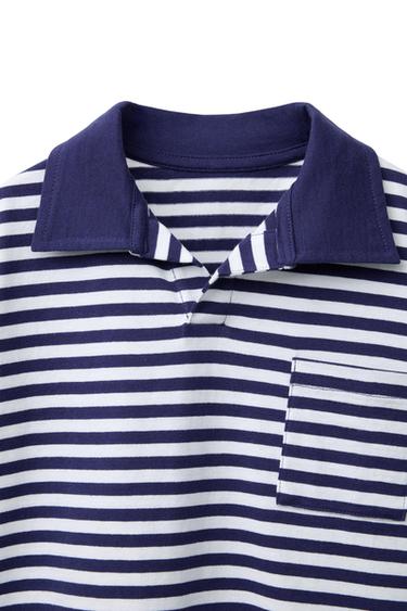 STRIPED POLO SHIRT - Navy blue by Zara