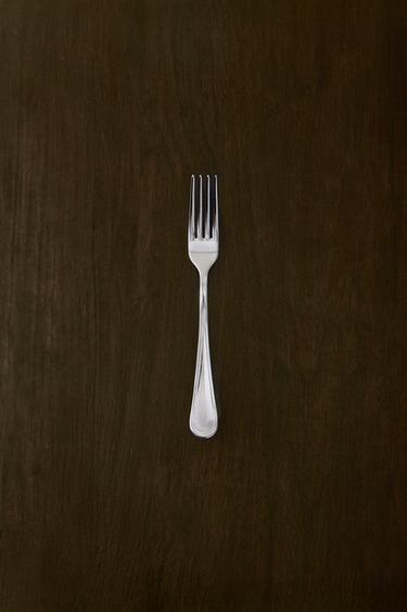 SHINY STEEL DESSERT FORK - Steel by Zara