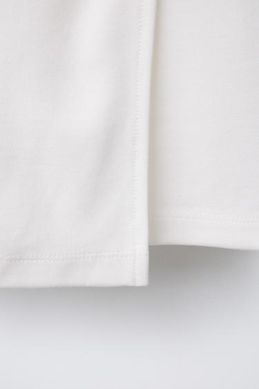 FLORAL BERMUDA SKORT - Ecru by Zara - Image 3