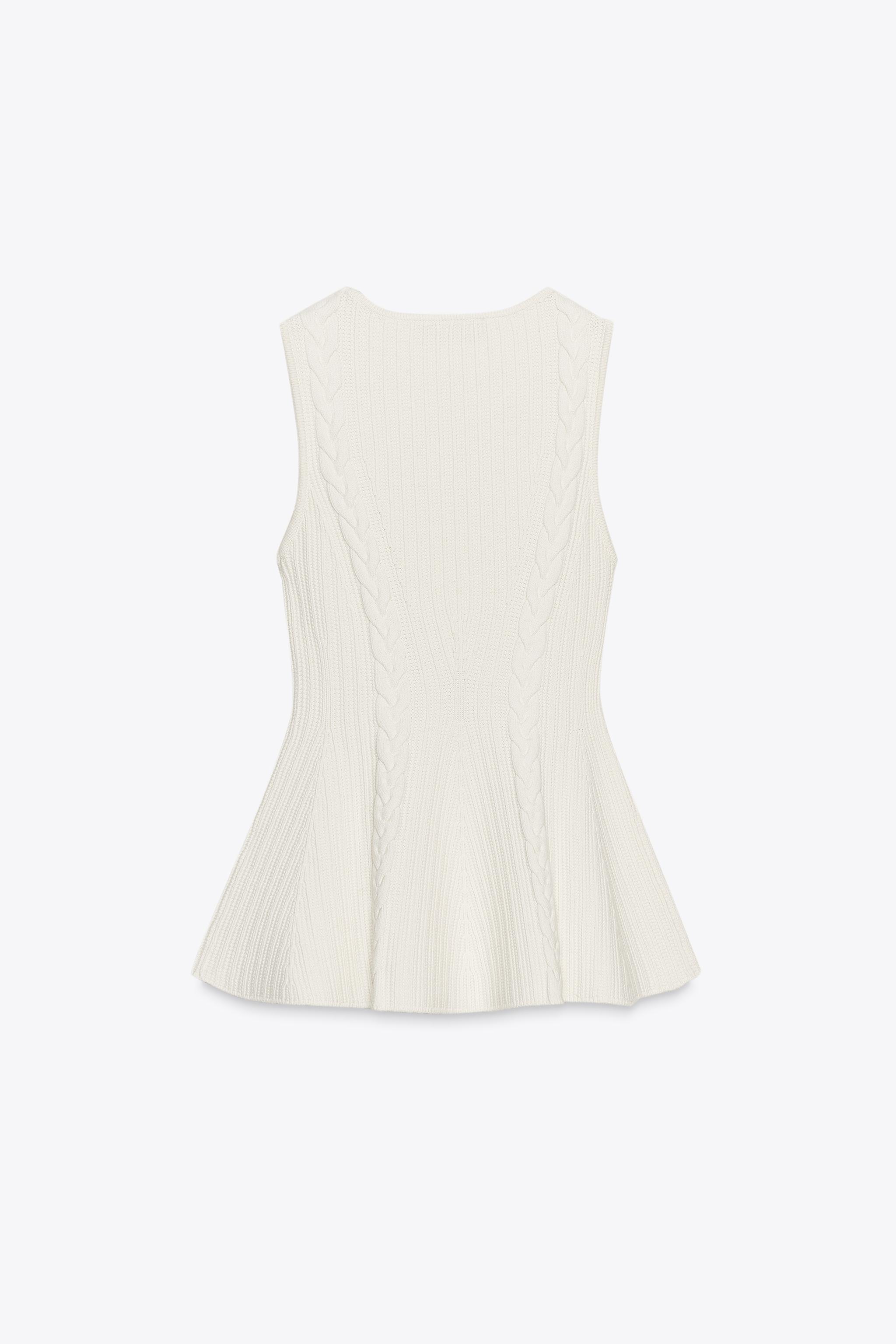 TOP EN MAILLE PÉPLUM OCHOS