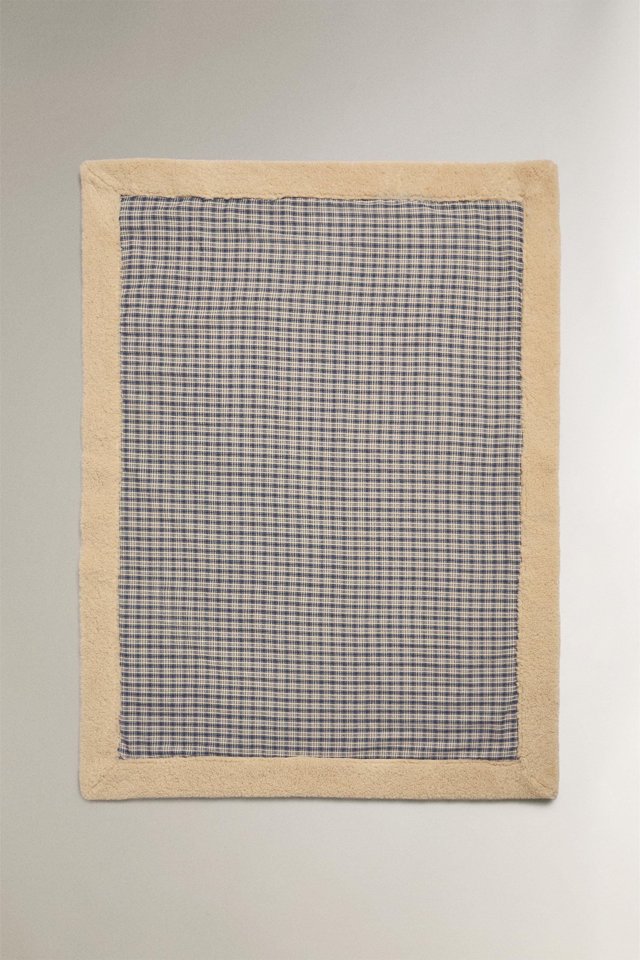 ギンガムチェック ペット用ブランケット - ブルー | ZARA Japan / 日本