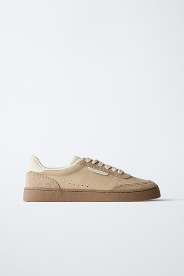 Zaras SNEAKERS DETALJ - Brun
