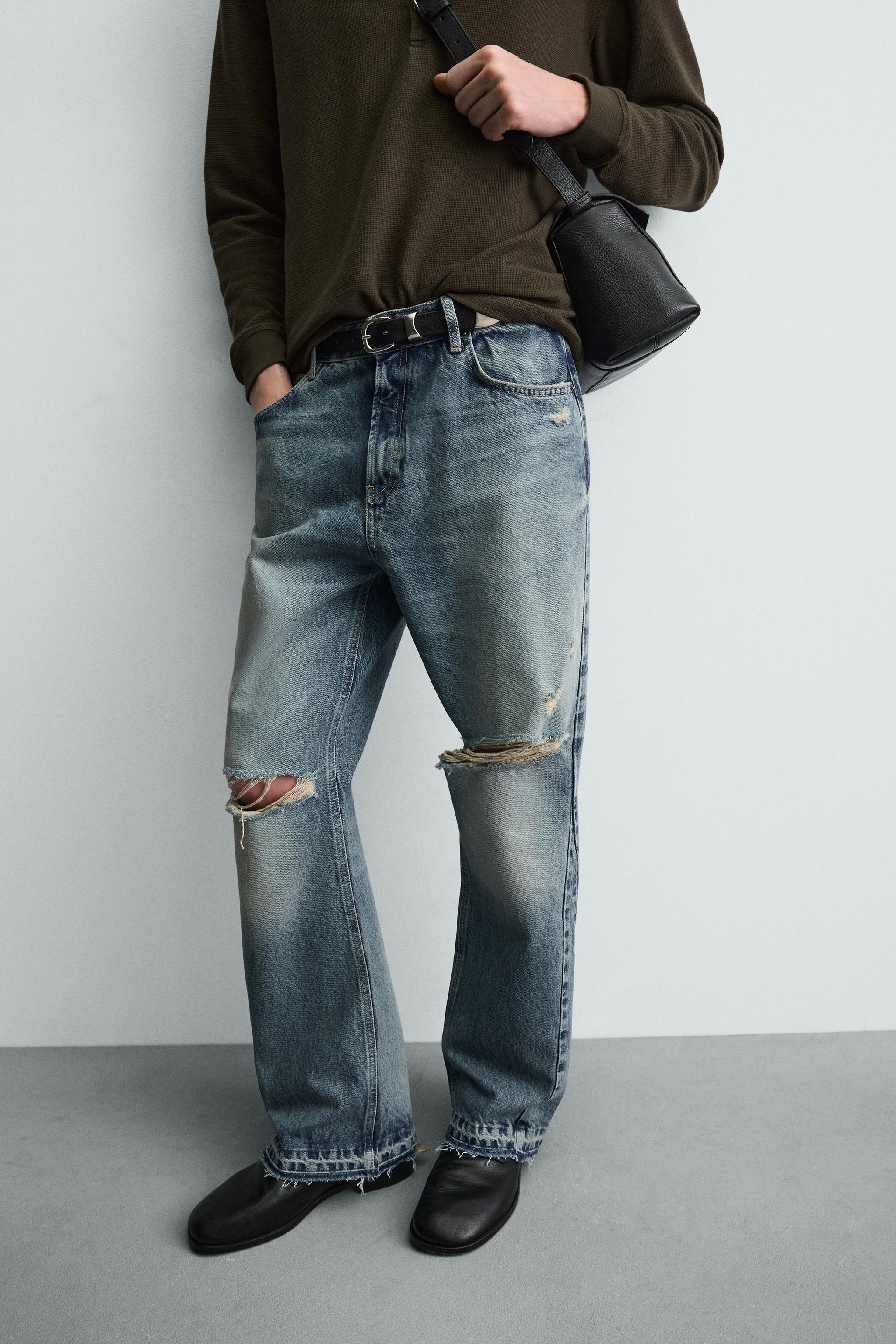JEANS FLARE FIT DÉCHIRURES