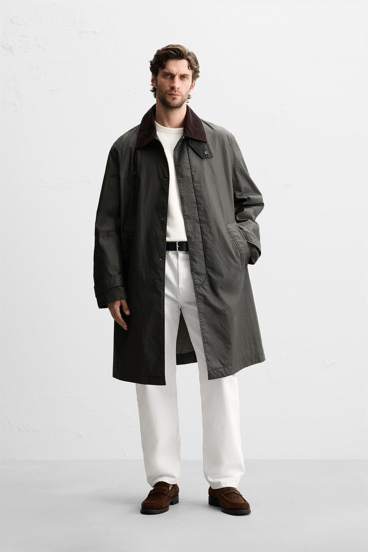 Overcoat Cappotto Uomo Corto Zara Trench Cappotto Corto Zara Uomo