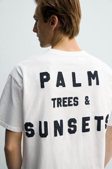 RELAXED FIT SLOGAN T-SHIRT - White by Zara - Image 6