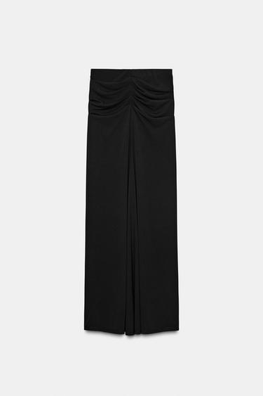 GATHERED MAXI SKIRT - Black by Zara - Image 5