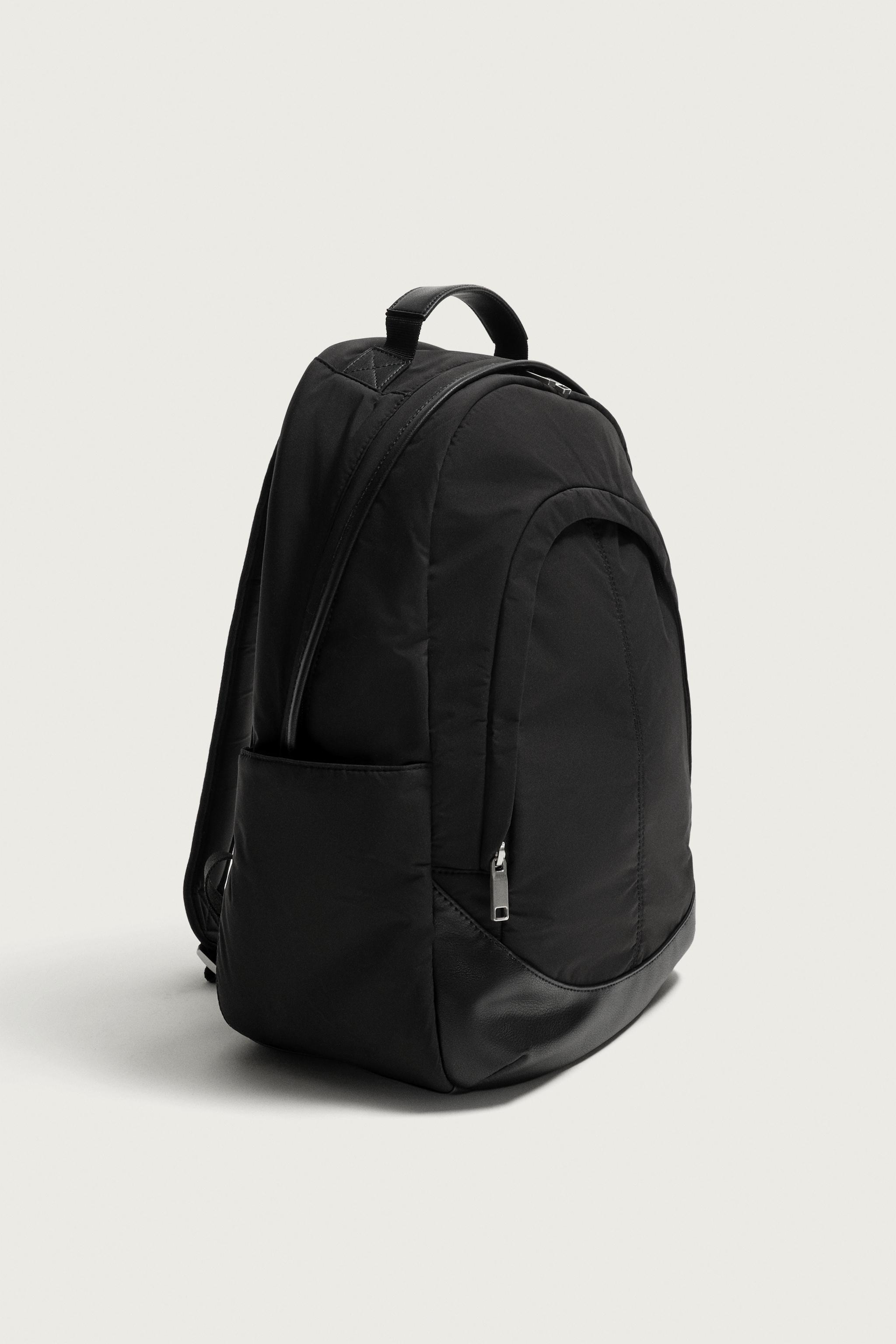 NYLON BACKPACK — Black