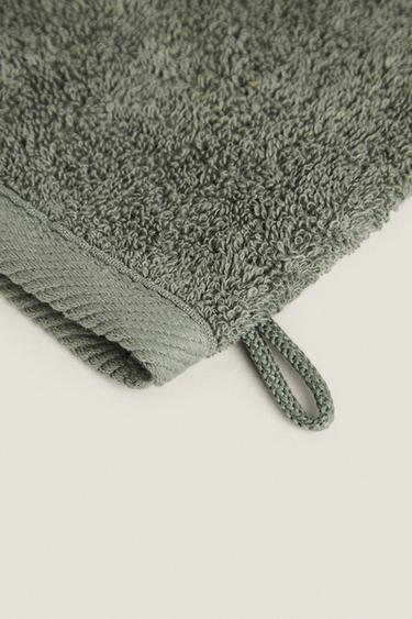 GANT DE TOILETTE COTON ÉPONGE - Kaki de Zara - Image 3