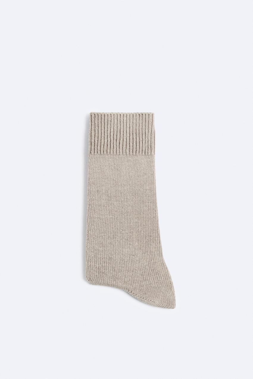 Suéter meia-calça de mistura de algodão com padrão de diamante
