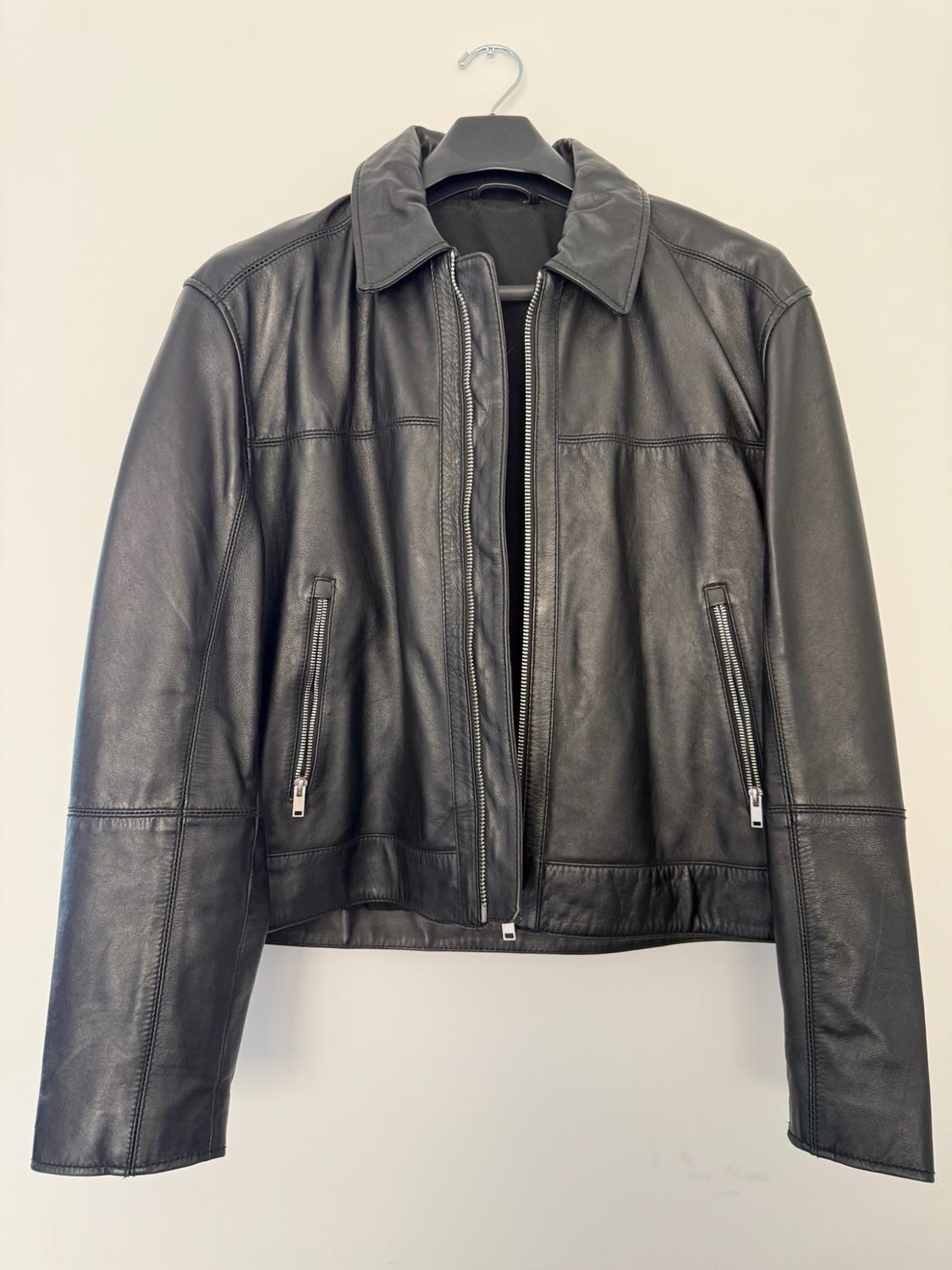 LEATHER BOXY FIT JACKET - Image 5