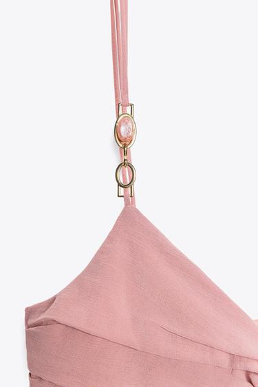 ROBE MI-LONGUE FOURNITURES - MARSALA de Zara - Image 7