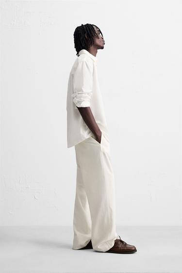 PANTALON CHINO COTON - CHANVRE - Blanc de Zara - Image 3