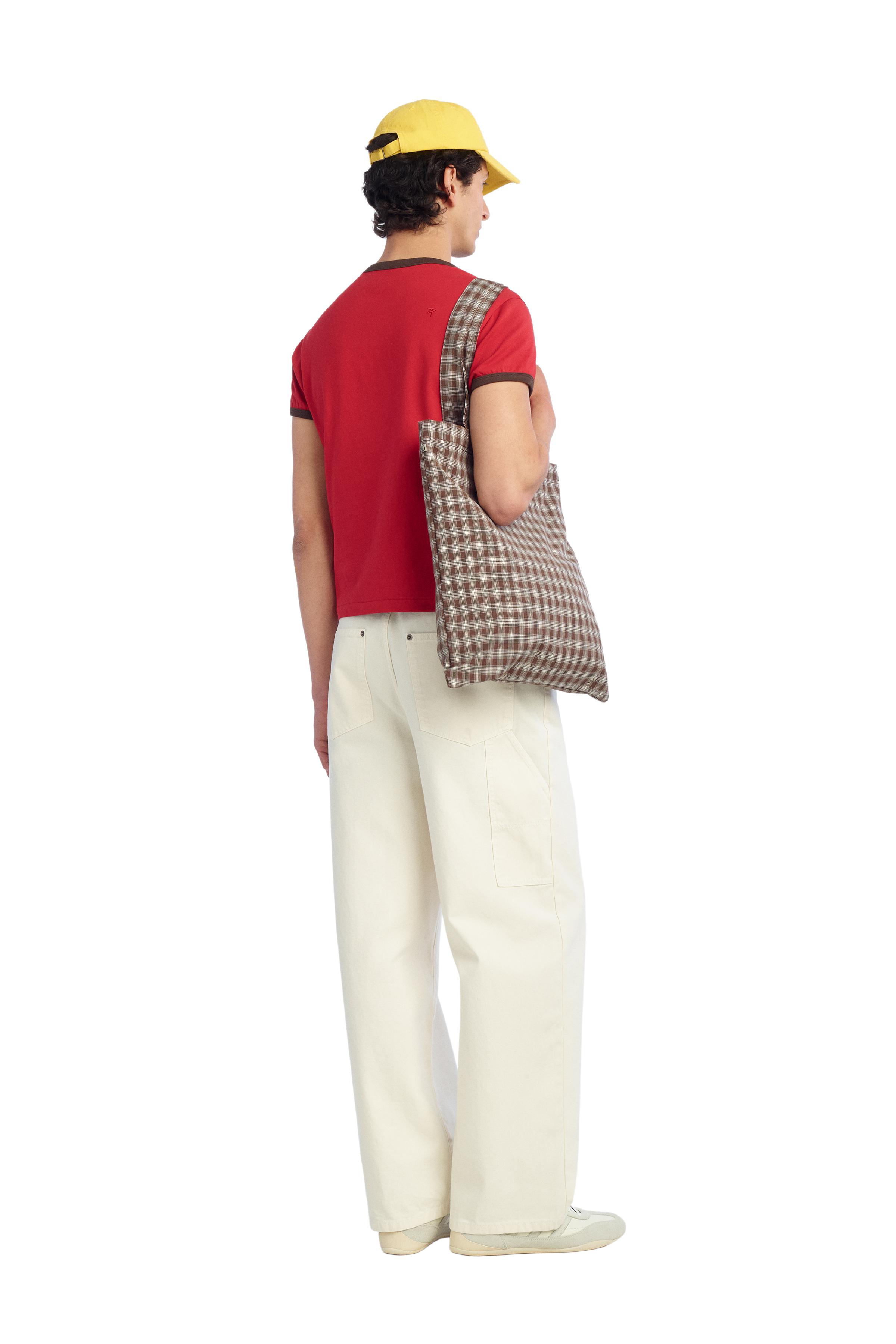 RELAXED FIT CARPENTER POCKET PANTS — Ecru