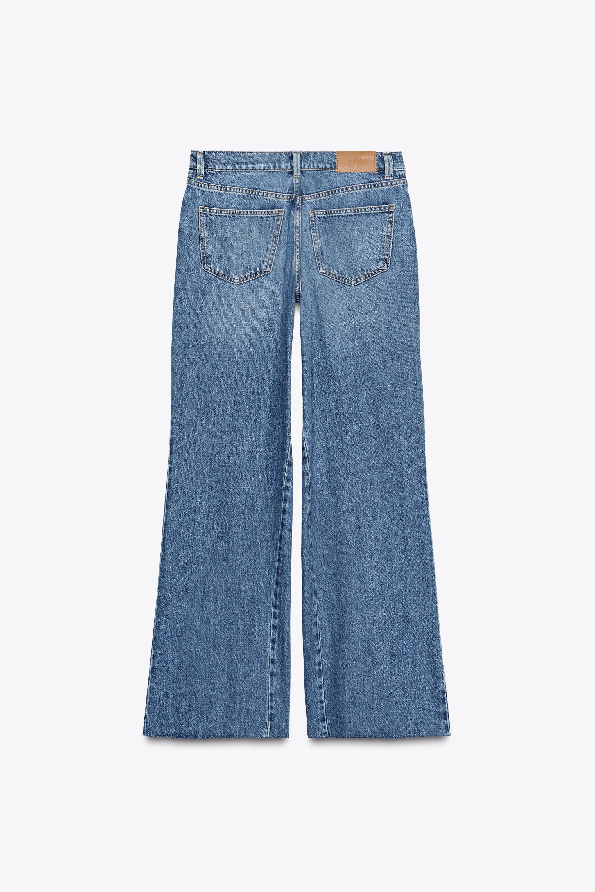 【新品未使用】Z1975 LOOSE-FIT WIDE-LEG デニムパンツ38 JEANS Z1975 WIDE LEG ハイウエスト - インディゴブルー | ZARA