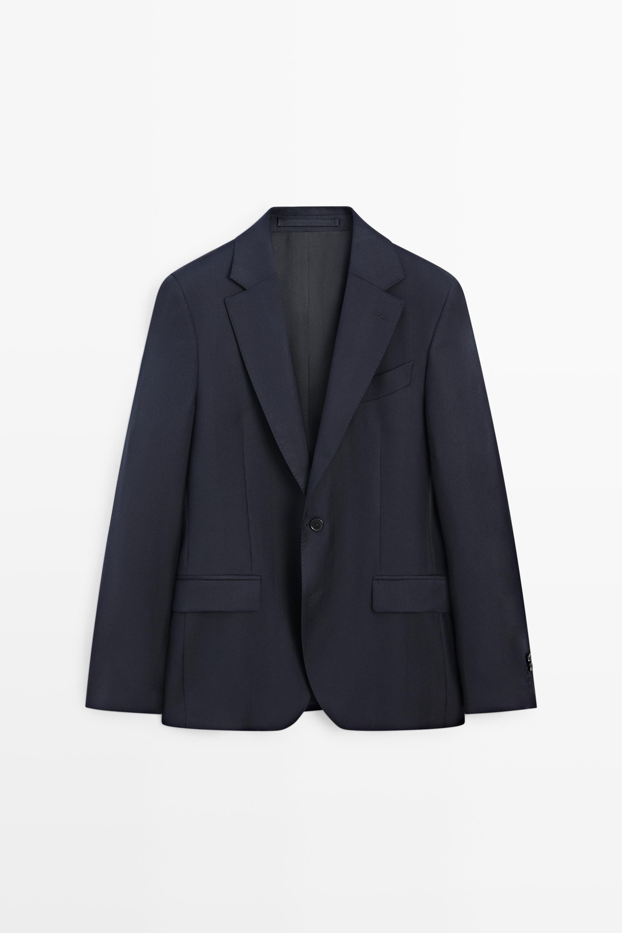 Veste de costume à chevrons