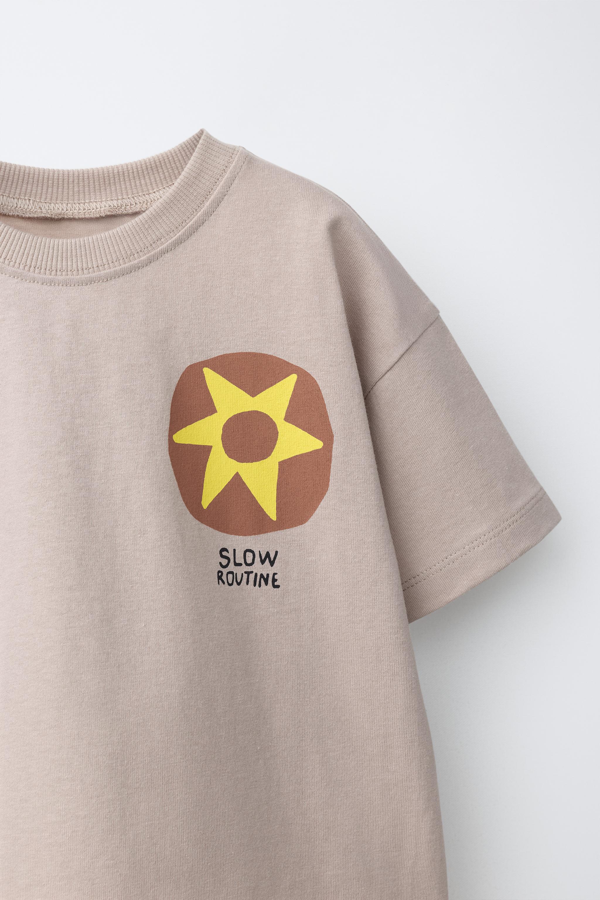 Детские футболки Zara SUN PRINTED T-SHIRT — фото 4