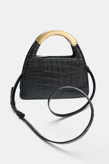 CITY BAG WITH METAL HANDLE - Black by Zara