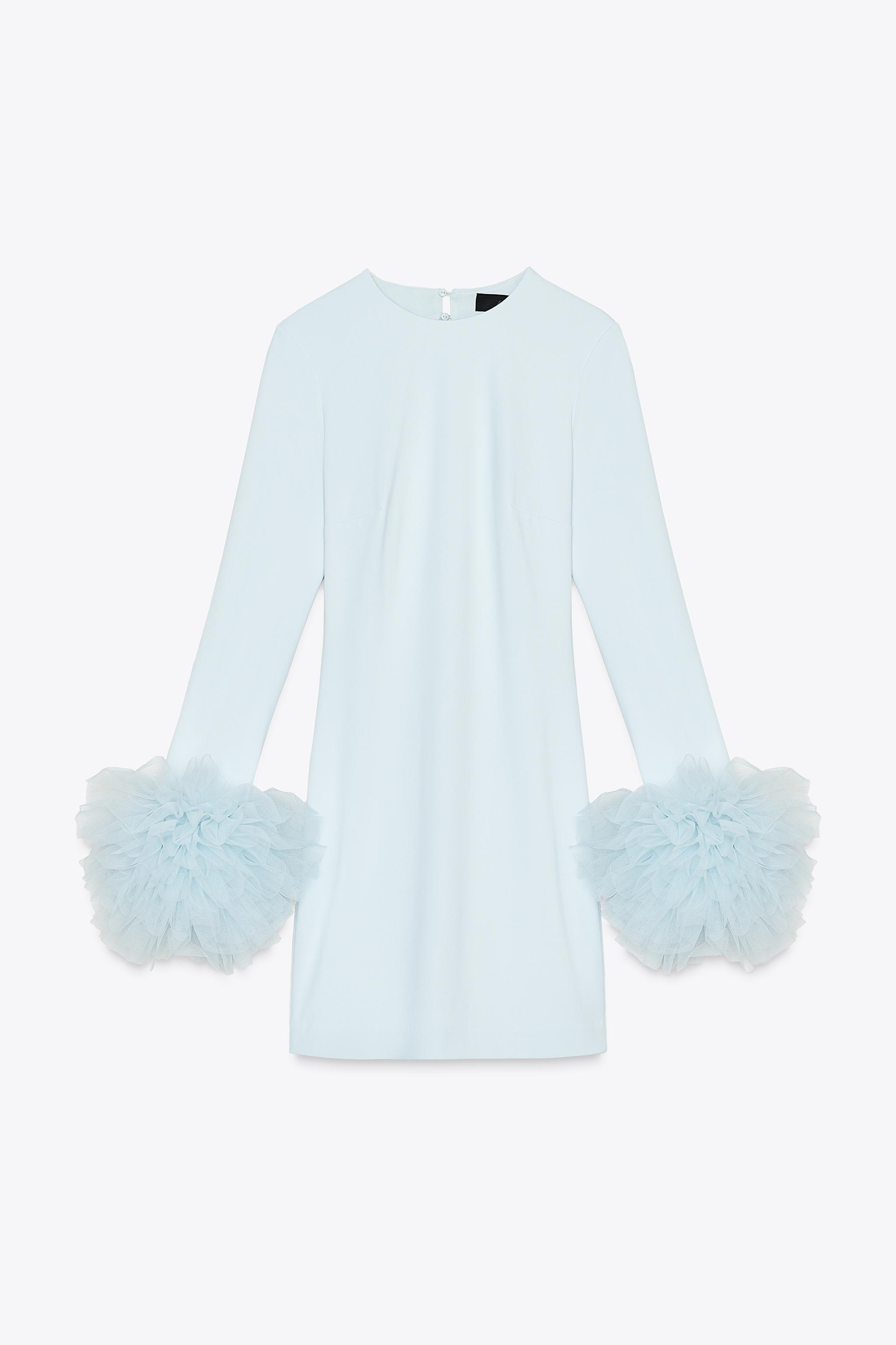 ボリュームチュールショートワンピース - パステルピンク | ZARA