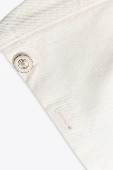 TRF DENIM JACKET WITH BELT - Oyster-white by Zara - Image 10