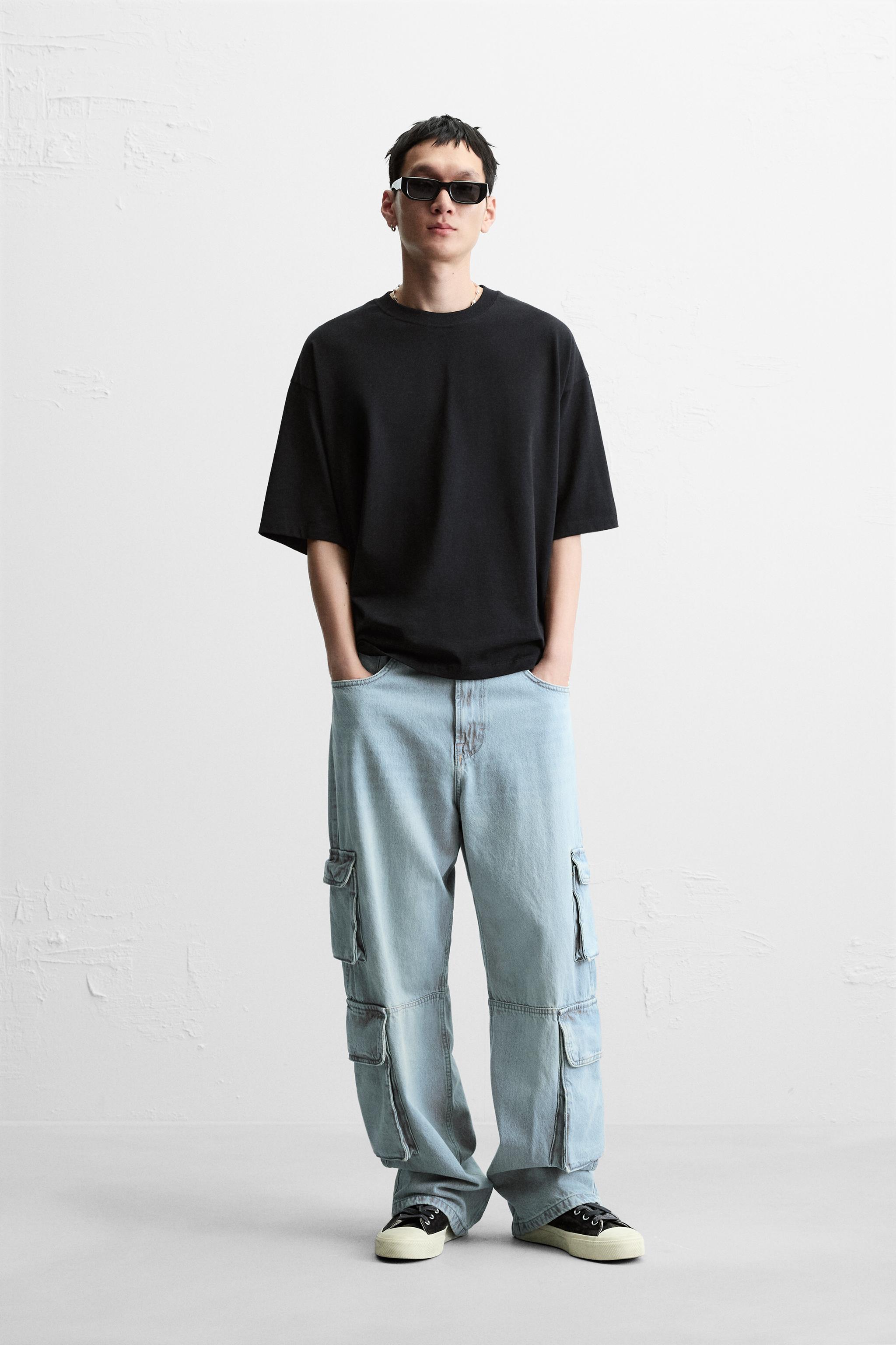 ベーシックボックスフィットTシャツ - オフホワイト | ZARA