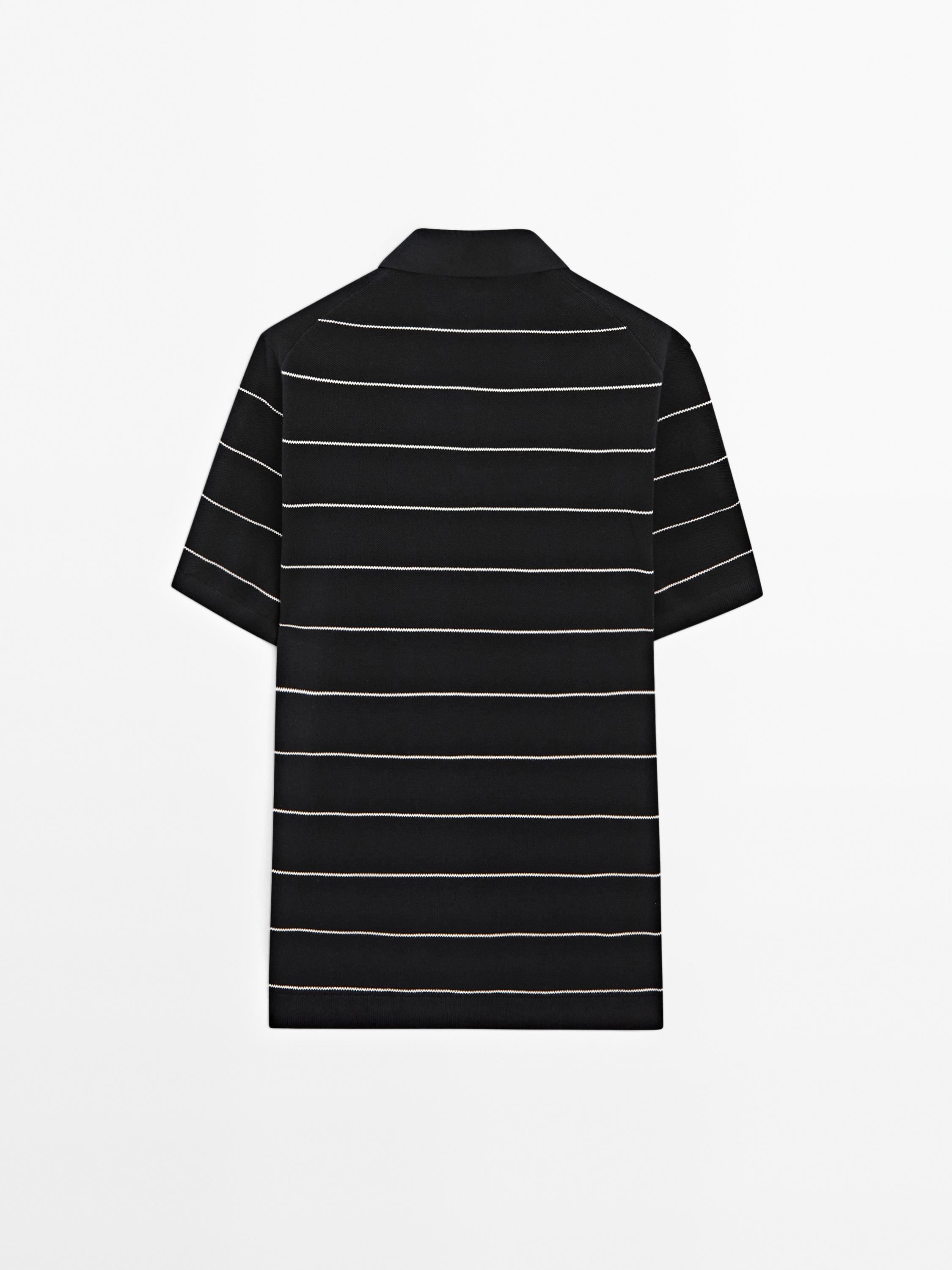 Polo rayures manches courtes coton