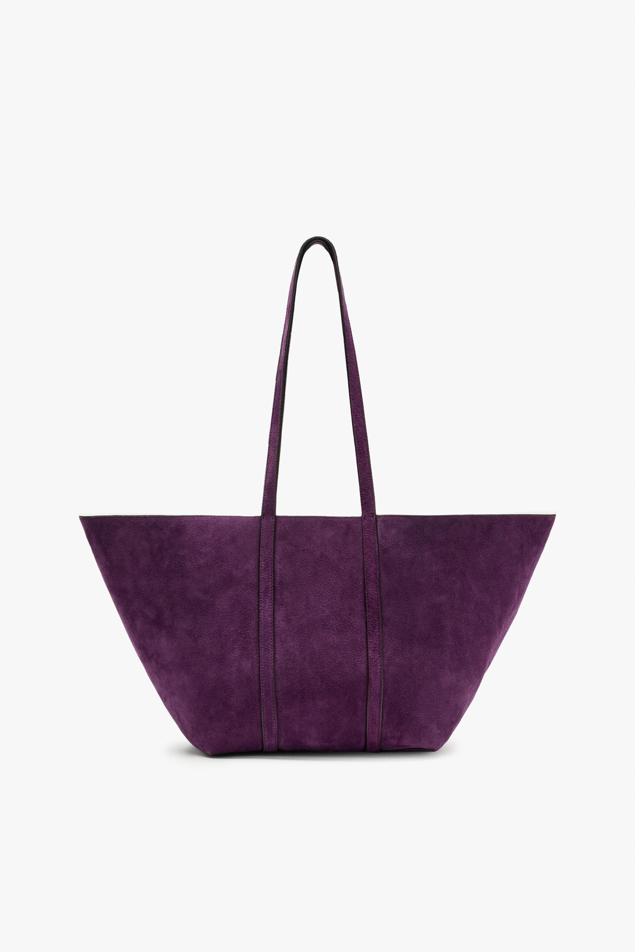 Leather Shopper Bag by Zara