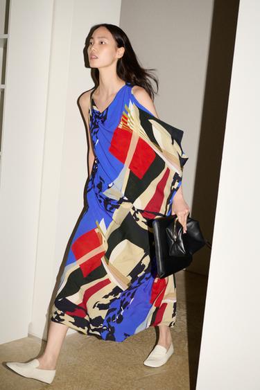 ZW COLLECTION PRINTED MIDI DRESS - Multicoloured by Zara