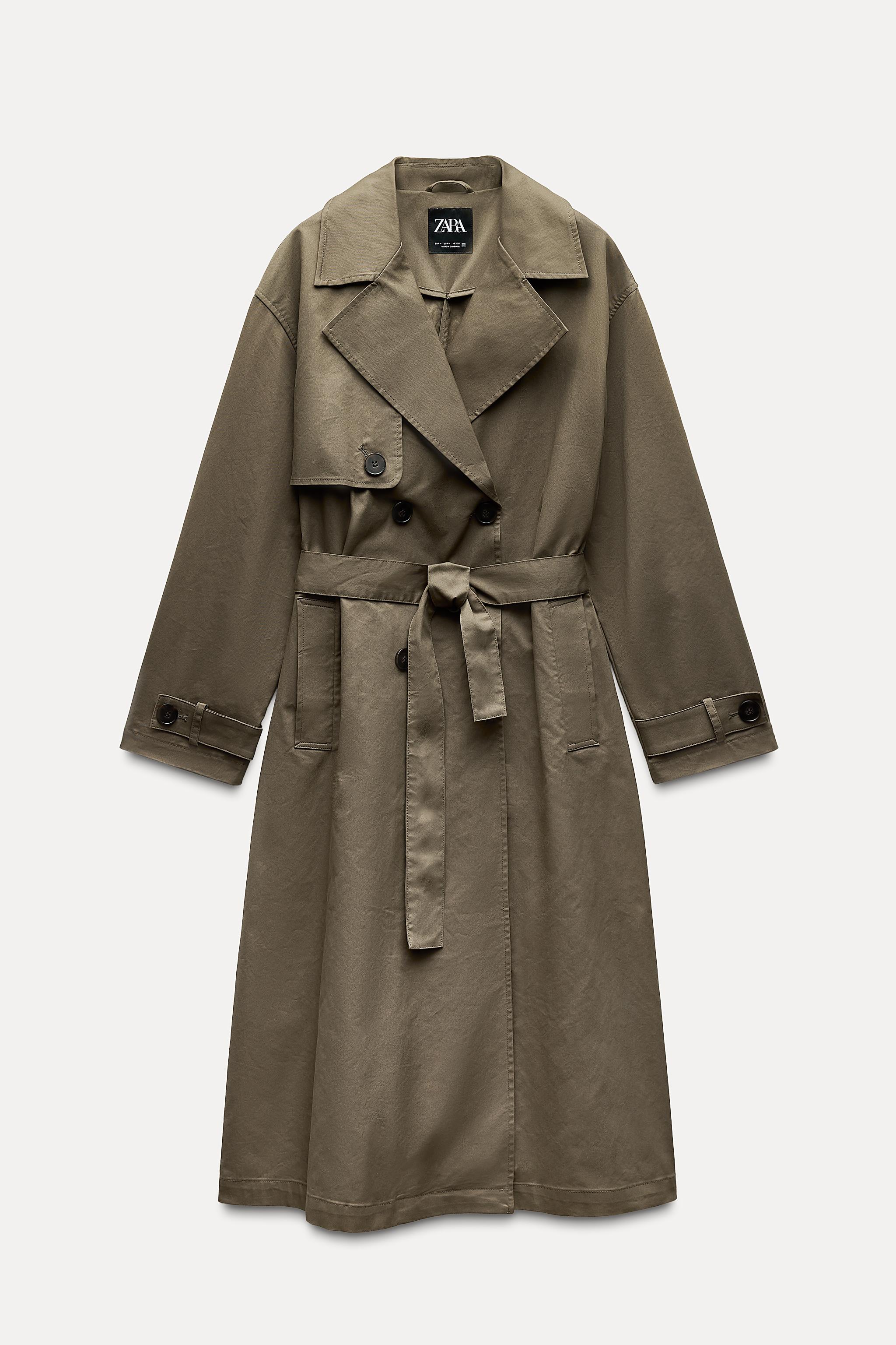 Zara Women s Long Belted Trench Coat