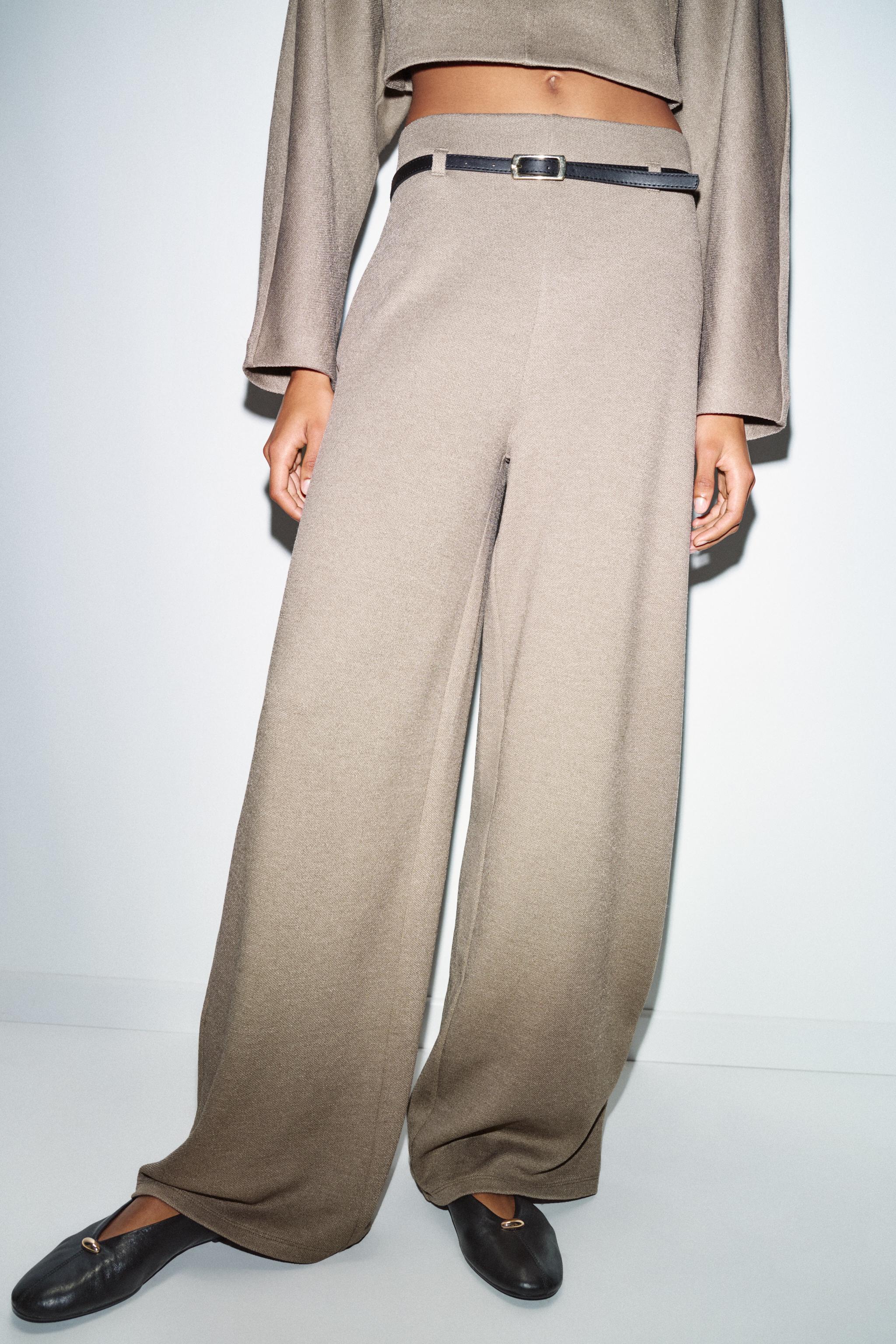 PANTALON PALAZZO AVEC CEINTURE