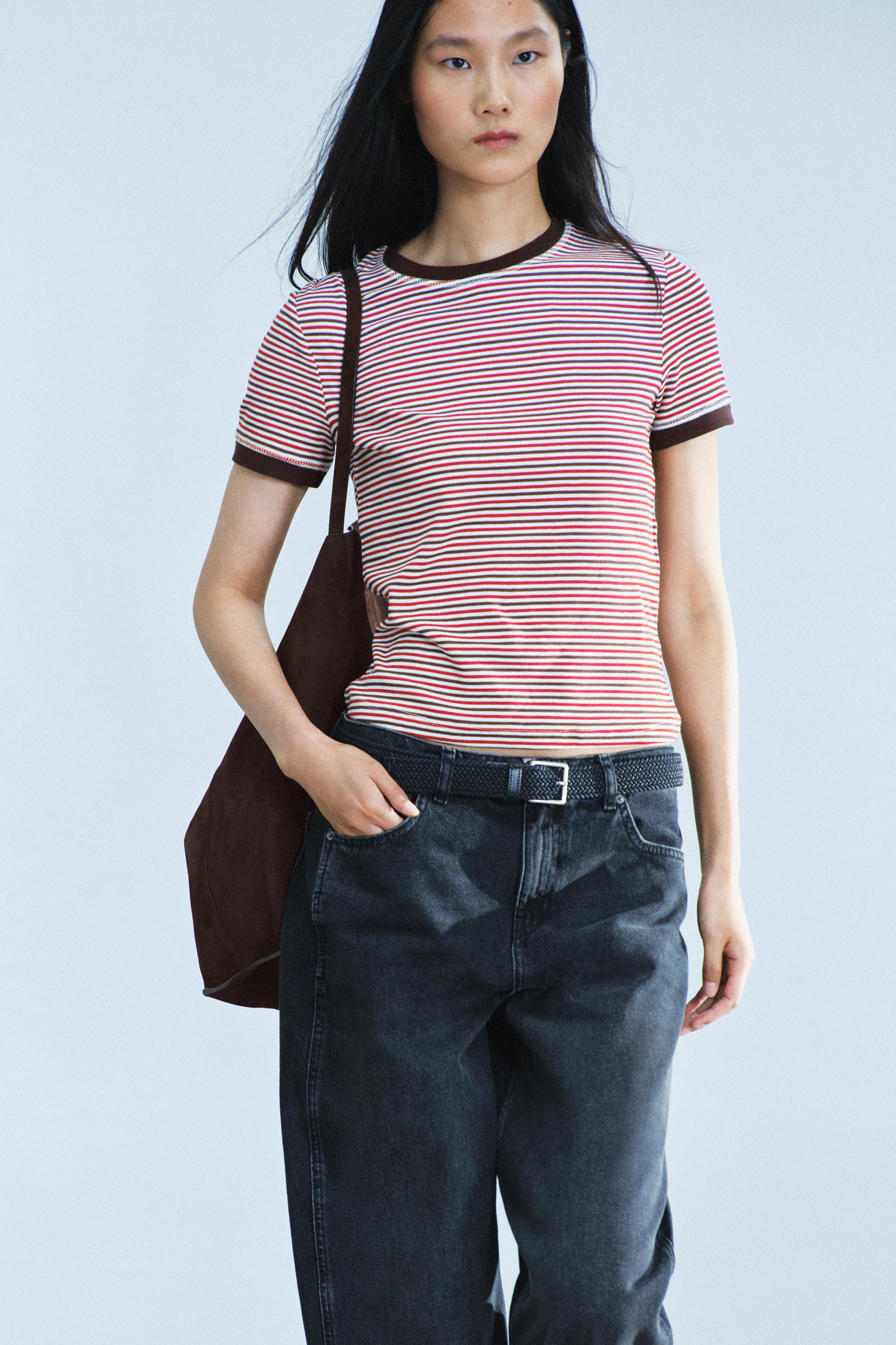 STRIPED SHORT SLEEVE T-SHIRT