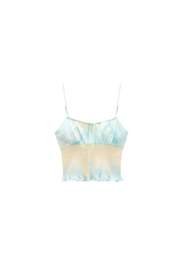 PRINTED CROPPED TOP