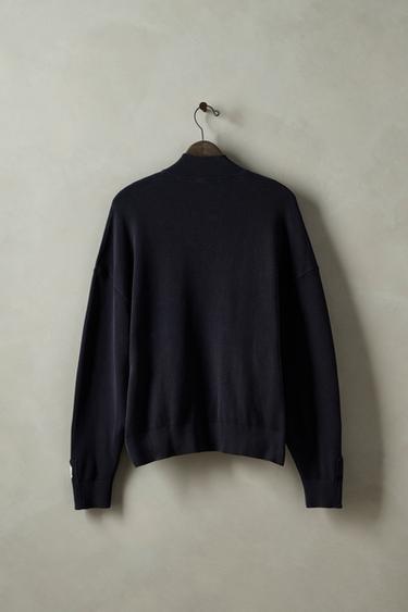 WASHED KNIT JACKET X SR_A - Navy blue by Zara - Image 1