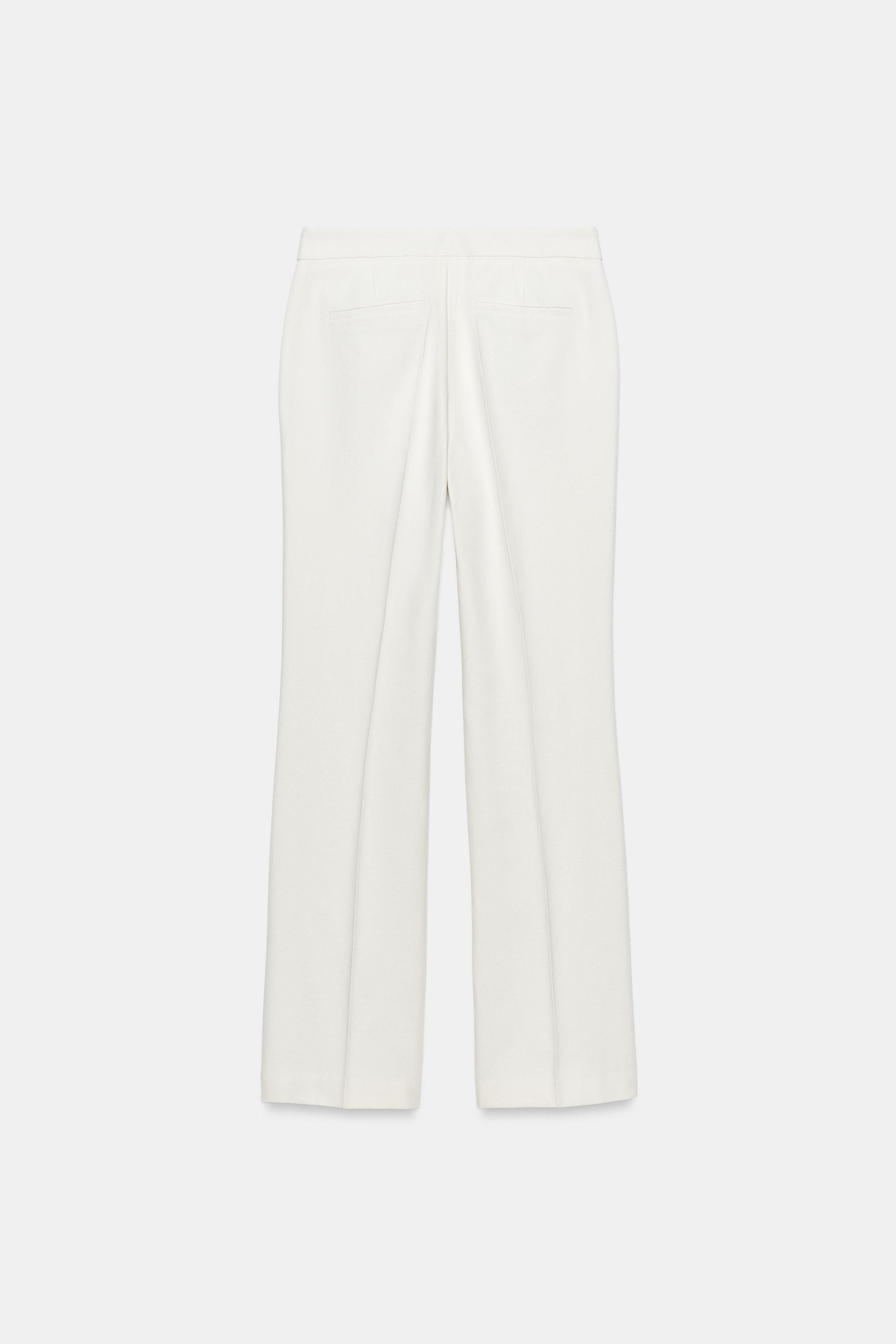 DÜZ KESİM DÜŞÜK BEL PANTOLON - Görsel 8