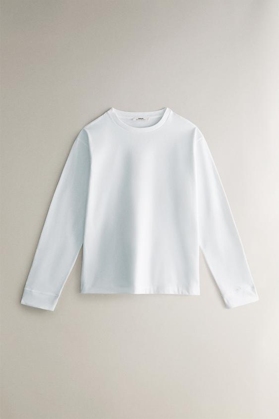 Maglioni Magliette Maniche Lunghe Uomo Zara Long Sleeve Magliette