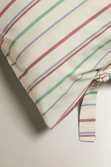 KIDS' MULTICOLOURED STRIPE PILLOWCASE - Multicoloured by Zara - Image 3