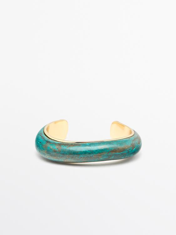 Bronze effect patina bracelet