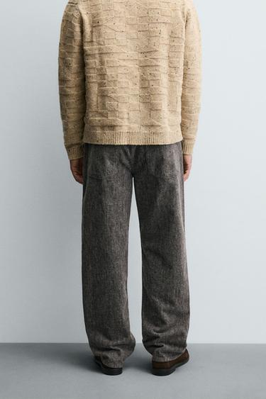 JEAN STRAIGHT FIT BROSSÉ - Gris de Zara - Image 3