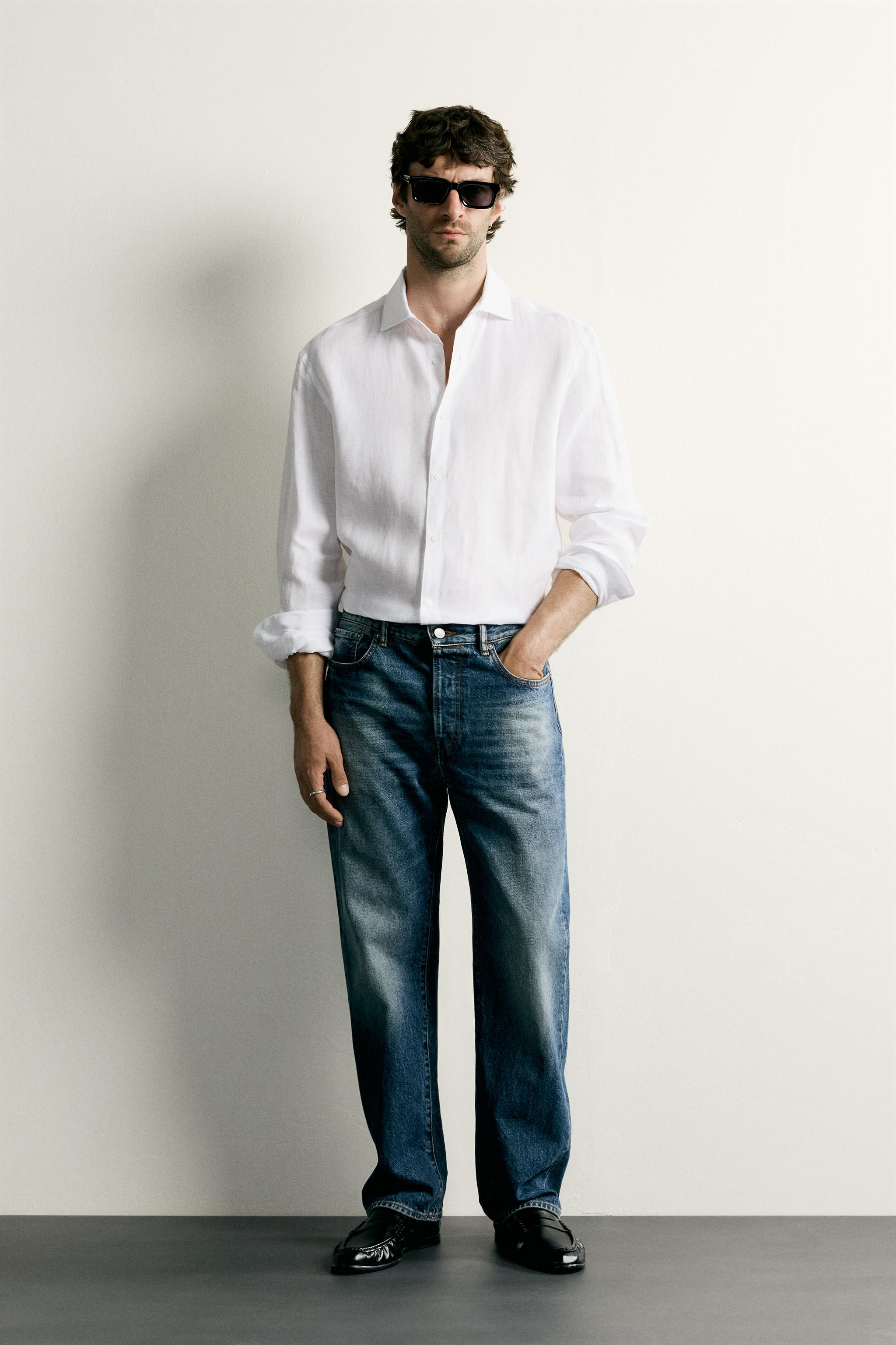 CHEMISE REGULAR FIT 100% LIN