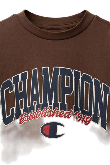 CHAMPION ® X ZARA LOGO PRINT T-SHIRT - Brown by Zara